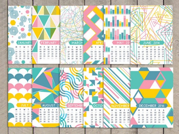 14 gorgeous 2016 calendars - Pitter Pattern