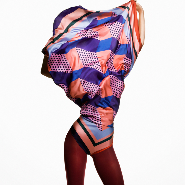 Odellin’s geometric & colourful silk scarf collection [1] | Pitter Pattern