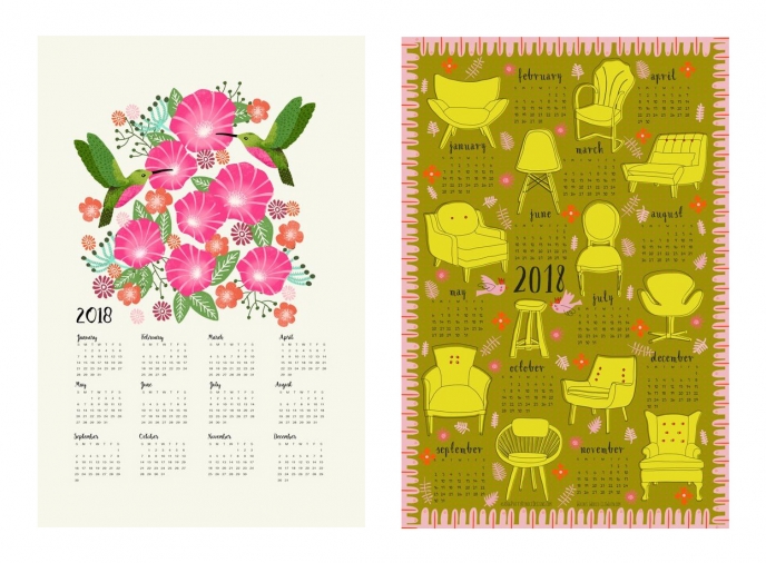 Spoonflower's 2018 Calendar Tea Towels [11] | Pitter Pattern