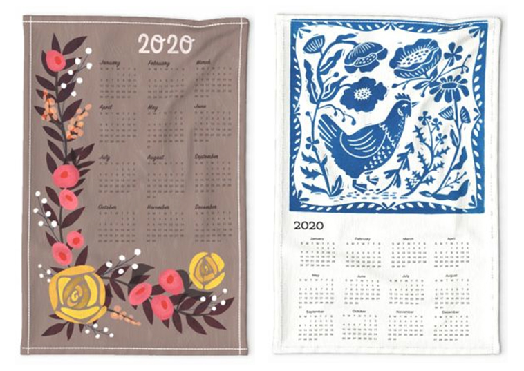 20 beautiful calendar tea towels for 2020 [8] | Pitter Pattern