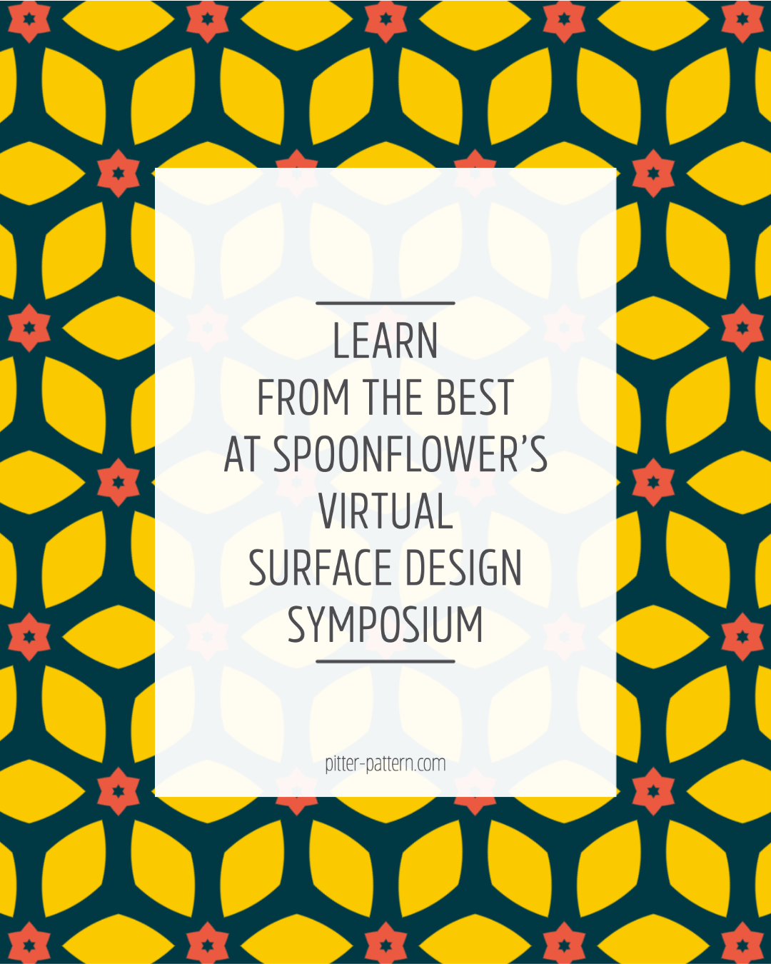 Learn from the best at Spoonflower's virtual Surface Design Symposium